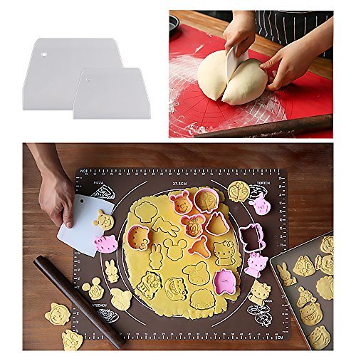 Teenitor rascador para tartas, 7 piezas rascador para glaseado de tartas, espátula para glaseado de tartas, juego de herramientas