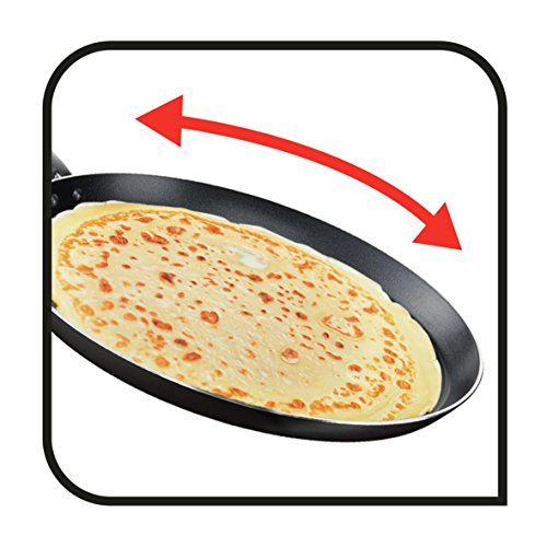 Tefal C3671102 Elégance - Crepera, aluminio, 45,1 x 27,9 x 5,6 cm, negro, 28 cm
