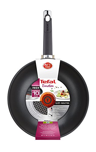 Tefal E8241914 - Wok, Acero Inoxidable, Plata, 28 cm