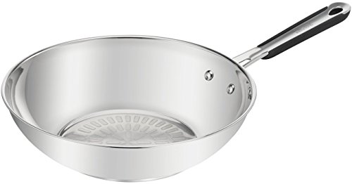 Tefal h8601914 Pro Acero Inoxidable sartén Wok Acero Plata 28 cm