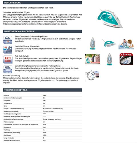 Tefal - Plancha de vapor Plancha