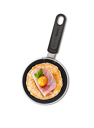 Tefal Sartén, Acero Inoxidable, Negro, 12 cm