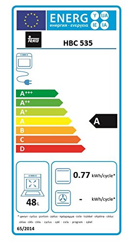 Teka HBC 535 - Horno (Medio, Horno eléctrico, 48 L, 2593 W, 48 L, 1400 W)