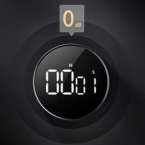 Temporizador de cocina, HOMMINI Count up/down Gran pantalla LED Electrónica Temporizador de memoria
