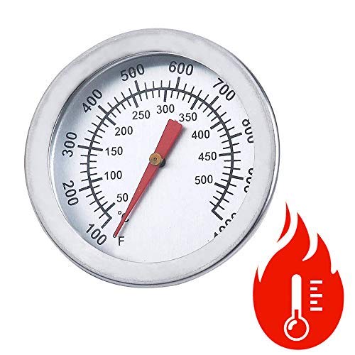 Termómetro de aguja de acero inoxidable para barbacoas, de +ing