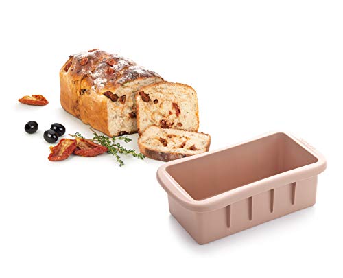 Tescoma 629554 Molde Pan Integral, Silicona, marrón, 12 x 22