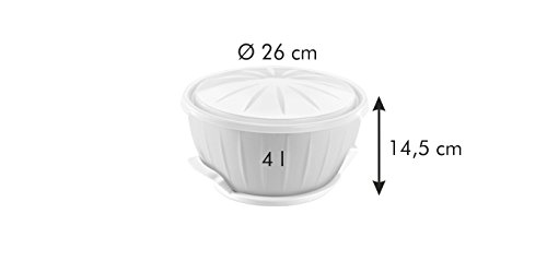 Tescoma Delicia Bol Fermentar Masa con Gel Calentador, Amarillo, 26,6 x 14,2 x 26,5 cm
