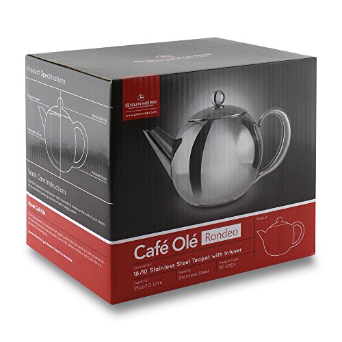 Tetera de Acero Inoxidable Belmont, Acero Inoxidable, Stainless Steel Handle, 1500ml