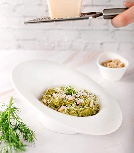 THE CHEF COLLECTION – Plato Expo, Colección Wonder, plato hondo, porcelana blanca, 20,6x18,7x8,8 cm