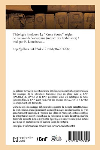 Théologie hindoue : Le Kama Soutra, règles de l'amour de Vatsyayana (Ed.1891) (Religion)