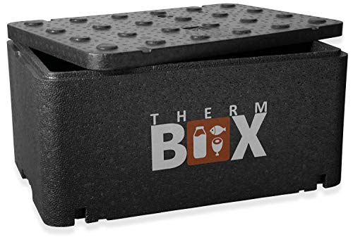 Therm Box – Recipiente térmico grande GN 1/1 46 litros, aislante, caja térmica de poliestireno, interior: 54 x 34,5 x 24 cm