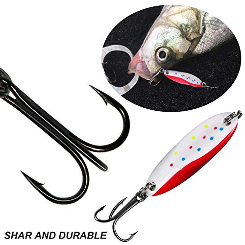 THKFISH Señuelos de Pesca Cucharas de Pesca Kits de señuelos Color A 7,5g 5piezas