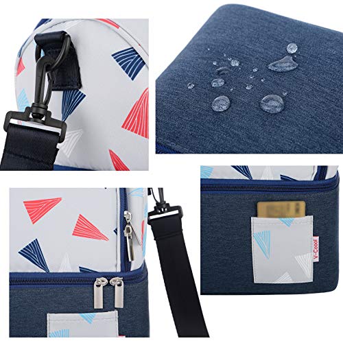 ThreeH Bebé Biberones Bolsas térmicas Bolso Isotérmica para Biberón Leche Materna Almuerzo Mochila de Calentamiento BD07 Azul oscuro