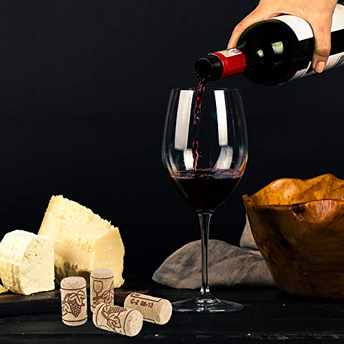 Thursday April 100 Pcs Corchos de Vino Tapones de Botella de Corcho Natural Tapón de Corcho Recto Premium Excelente para Vino Embotellado(Marrón)