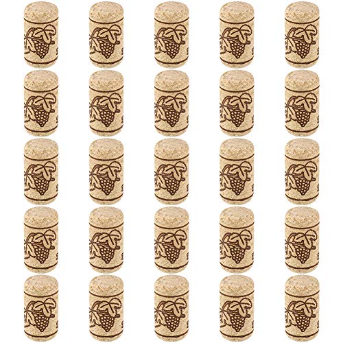 Thursday April 100 Pcs Corchos de Vino Tapones de Botella de Corcho Natural Tapón de Corcho Recto Premium Excelente para Vino Embotellado(Marrón)