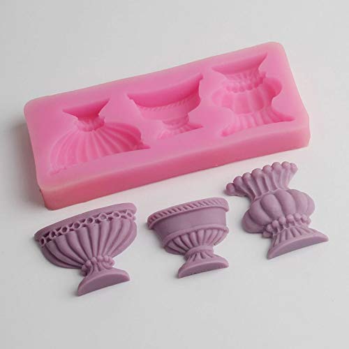TIANDI Florero Moldes de Silicona Moldes de Chocolate Herramientas de glucosa Utensilios para Hornear Herramientas Decorativas de   Pared