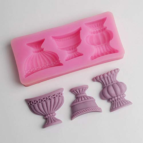 TIANDI Florero Moldes de Silicona Moldes de Chocolate Herramientas de glucosa Utensilios para Hornear Herramientas Decorativas de   Pared