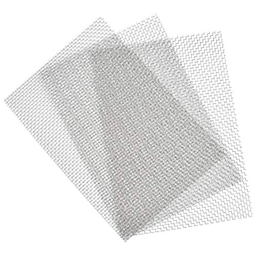 TIMESETL 3 Piezas de Malla de Alambre Tejido de Acero Inoxidable Hoja de Malla metálica a Prueba de roedores Agujero de 3,53 mm Ideal para Ladrillos aéreos - A4 (210 x 300 mm)