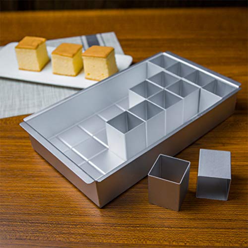 TIMESETL Molde de Aluminio Antiadherente para Tartas, Molde para Tartas, Alfabeto con diagramas de Letras y números
