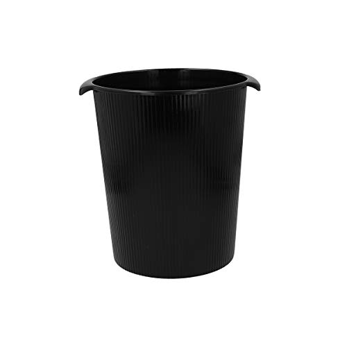 TIPTOP OFFICE Papelera, Negro, 12 litros