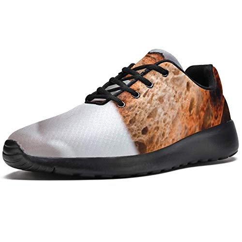 TIZORAX Zapatillas de correr para mujer con pan tostado a la parrilla, de malla transpirable para caminar, senderismo, tenis, color Multicolor, talla 38 EU