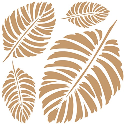 TODO STENCIL Deco Fondo 107 Hojas, Medidas: Stencil 20 x 20 cm - Diseño 18 x 18 cm