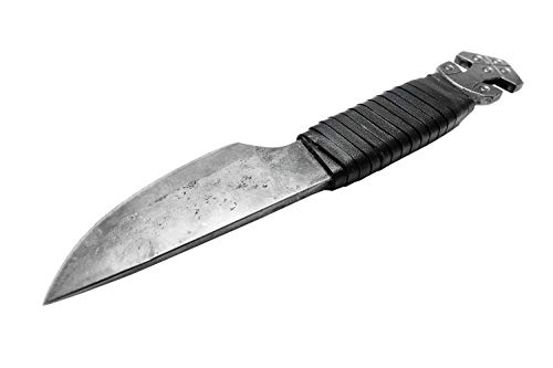 Toferner 2 - Cuchillo de Acero Thor - Forjado a Mano y Aspecto Vintage - Hoja Puntiaguda Ultra Afilada - Elegante diseño Antiguo - Incluye Estuche de Cuero auténtico
