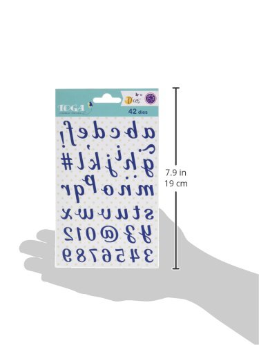 Toga dcg545 de Troqueles Alfabeto Minuscule Metal Negro 11 x 19 x 0,2 cm