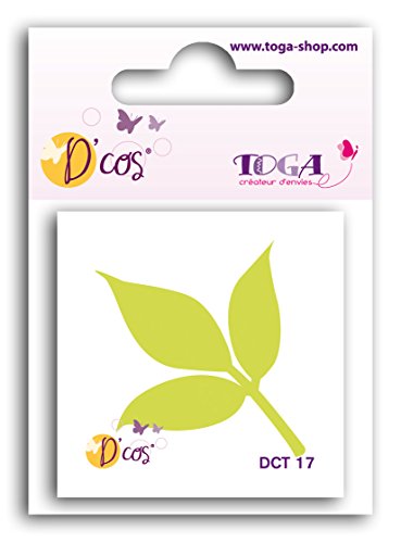 Toga dct17b – Troquel de de Co de Hoja de Canela Metal Blanco 5 x 5 x 0.2 cm