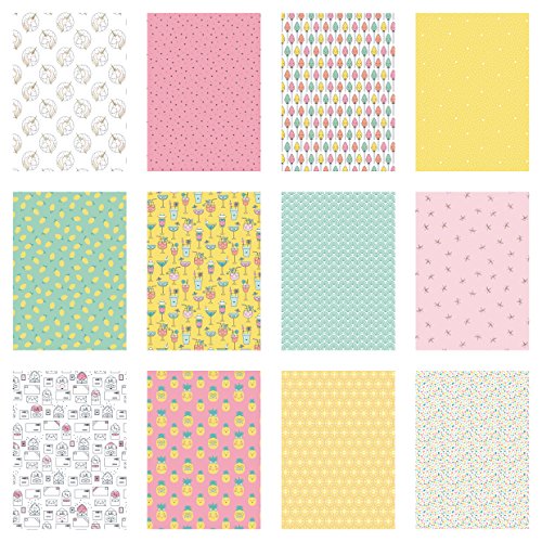 Toga - PPK001 Nacimiento, Papel, Licorne et Ananas, 21 x 29,7 x 0,7 cm