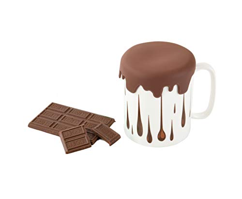 Toki - Taza Original con Tapa para café y té, Taza Chocolate Regalo Divertido