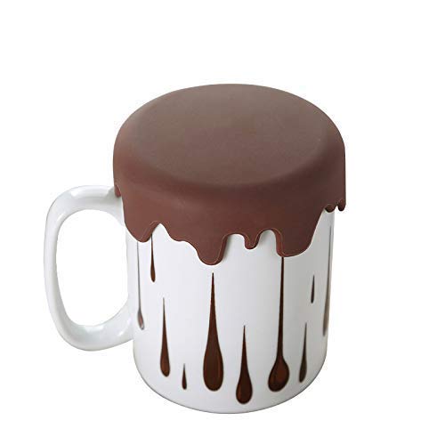 Toki - Taza Original con Tapa para café y té, Taza Chocolate Regalo Divertido
