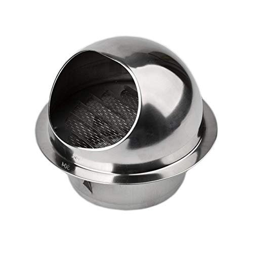 TONGXU Rejilla de Ventilación Redonda de Acero Inoxidable Salida de Aire 100mm