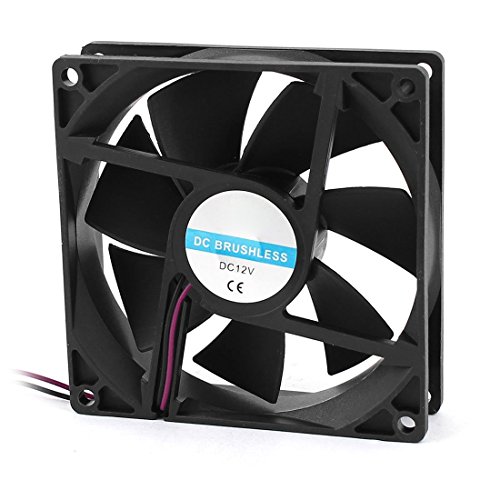 TOOGOO 90mm x 25mm 9025 2pin 12V DC Sin escobillas caja de la PC Refrigerador de la CPU Ventilador de refrigeracion