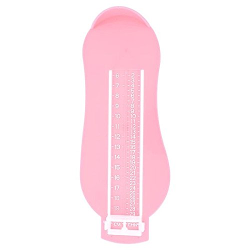 TOOGOO Nino Medidor de Medida de Calzado para Ninos Medidor de Tamano Regla Herramienta Toddler Zapatos Infantiles Bebe Nino Accesorios de Calzado Calibre pie medida rosa