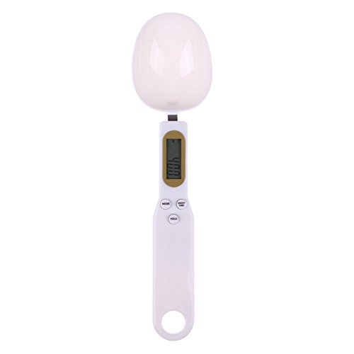 TOOGOO（R） Cuchara Cuchara Escala Balanza Digital de Nueva Cocina Medicina Herramientas de Escala Blanco