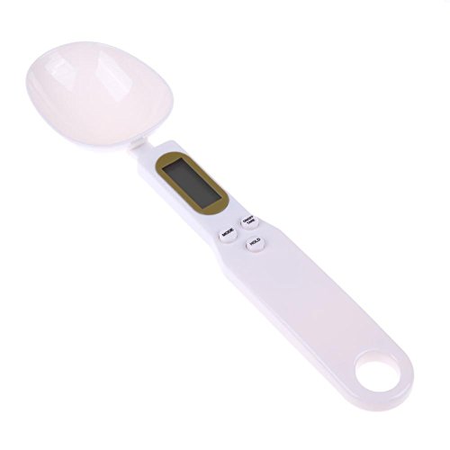 TOOGOO（R） Cuchara Cuchara Escala Balanza Digital de Nueva Cocina Medicina Herramientas de Escala Blanco