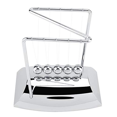 TOPINCN Pelotas físicas Juguete de Newton Cuna Equilibrio Bolas de Acero Inoxidable Decoración del hogar Aprendizaje Ciencia Educación
