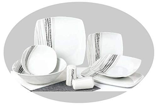 Topkapi 28-TLG Summer Light TK-841 - Vajilla de porcelana para 6 personas