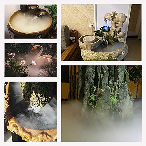 TOPQSC Máquina de Niebla Portátil Humidificador de Niebla Ultrasónica 3000ML/H Productor de Spray Máquina de Humo Atomizador de Humidificador de Efecto Invernadero para Jardinería y Uso de Estanques