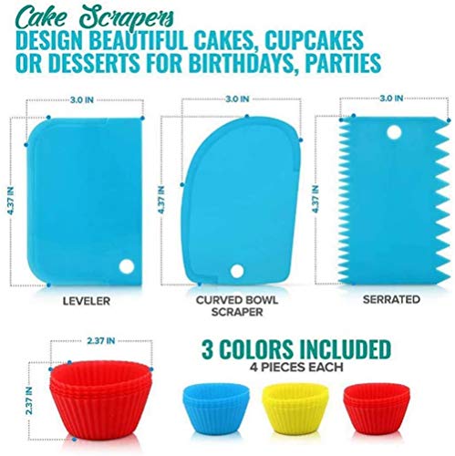 Torta Giratoria y Boquillas,Boquillas para manga pastelera,Cake Turntable,Decoración de Pasteles Kit,Torta Giratoria,Plato Giratorio para Pasteles para Principiantes y Amantes de Pasteles (181pcs)