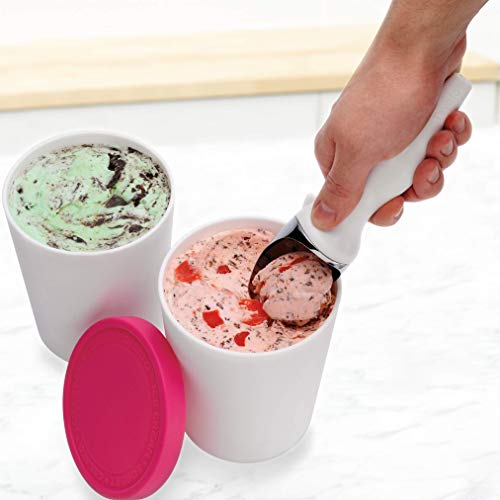Tovolo - Dulce helado bañera frambuesa - 1 cuarto de galón.