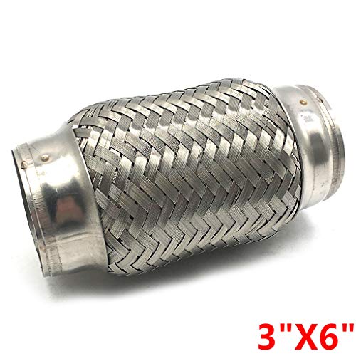 Toygogo 2.36"x6" Escape Flexible Reparación Tubo Simple Tubo Flex 60mmX150mm Acero