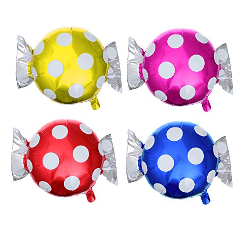 TOYMYTOY 21pcs Lollipop fijados globos dulces de la hoja del caramelo para la decoración del banquete de boda del cumpleaños