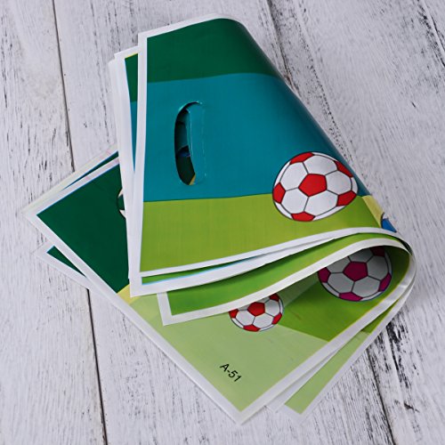 Toyvian Bolsas de Regalo Bolsas Decorativas para el Tema del fútbol Bolsas de Regalo para la Fiesta de cumpleaños Infantil 24 Piezas