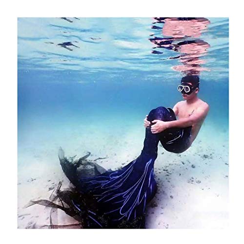 Traje De Bano Sirena Natación Traje De Baño para Niños ｜ Adulto Hombre ｜ Mujer Al Aire LibreNadar｜Vacaciones｜Fiesta｜Fotos，Cola De Sirena(Color:Sirena 5)