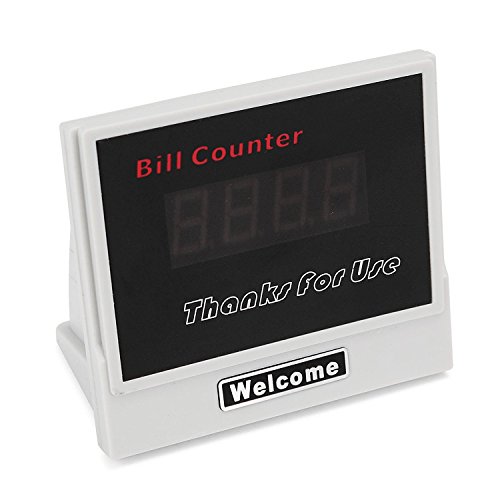 TravelerK Billete Dinero Contador Monedas Detector de Billetes Falsos Contador de Billetes Electronic Dinero Counter con Sistema UV /MG con Pantalla LED 1000 Billetes por Minuto (Dinero Contador)