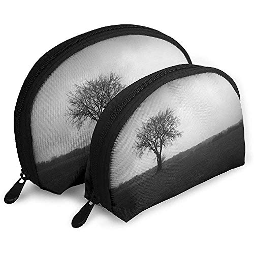 Tree Landscape Nature Bolsas portátiles Bolsa de Maquillaje Bolsa de Aseo, Bolsas de Viaje portátiles multifunción Pequeña Bolsa de Embrague de Maquillaje con Cremallera