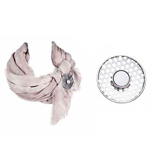 Treend24 - Broche magnético para mujer, diseño de estrella, color plateado