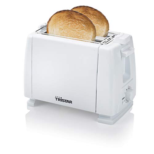 Tristar Br-1009 Tostadora, 650 W, Metal, 2 Ranuras, Blanco